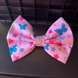 Pink with butterflies bow